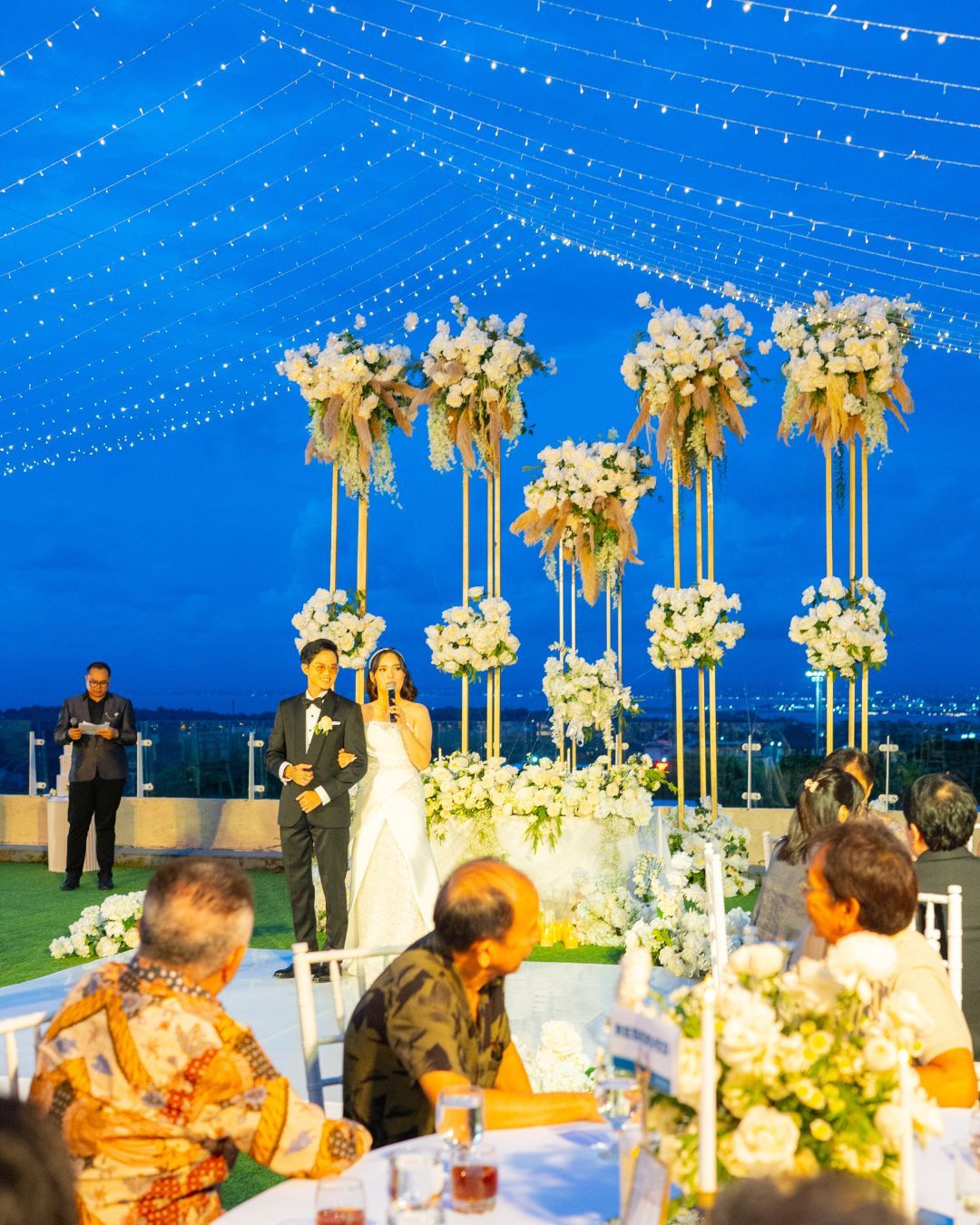 Ivan and Monica at their wedding ceremony styled by CITTA